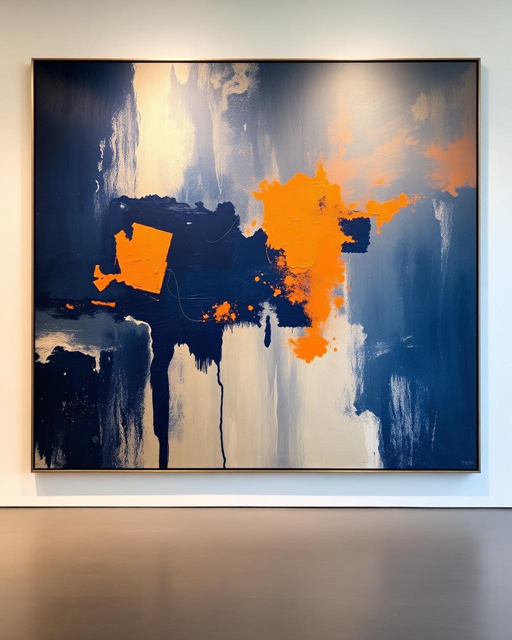 Indigo & Ochre Field by Amara Okafor